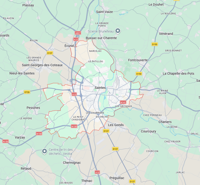 Saintes et alentours