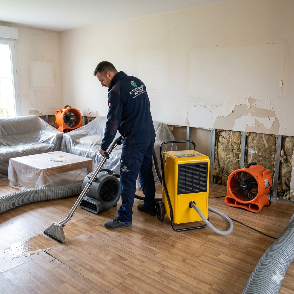 Assèchement après dégâts des eaux